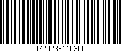 Código de barras (EAN, GTIN, SKU, ISBN): '0729238110366'