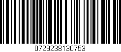 Código de barras (EAN, GTIN, SKU, ISBN): '0729238130753'