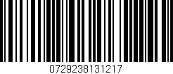 Código de barras (EAN, GTIN, SKU, ISBN): '0729238131217'