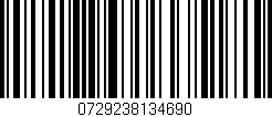 Código de barras (EAN, GTIN, SKU, ISBN): '0729238134690'