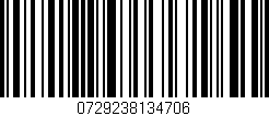 Código de barras (EAN, GTIN, SKU, ISBN): '0729238134706'