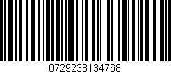 Código de barras (EAN, GTIN, SKU, ISBN): '0729238134768'