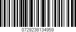 Código de barras (EAN, GTIN, SKU, ISBN): '0729238134959'