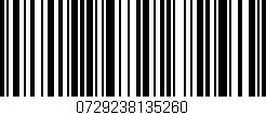 Código de barras (EAN, GTIN, SKU, ISBN): '0729238135260'