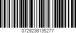 Código de barras (EAN, GTIN, SKU, ISBN): '0729238135277'