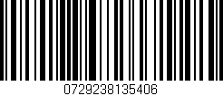 Código de barras (EAN, GTIN, SKU, ISBN): '0729238135406'