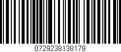 Código de barras (EAN, GTIN, SKU, ISBN): '0729238138179'