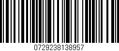 Código de barras (EAN, GTIN, SKU, ISBN): '0729238138957'