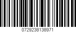 Código de barras (EAN, GTIN, SKU, ISBN): '0729238138971'