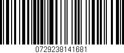 Código de barras (EAN, GTIN, SKU, ISBN): '0729238141681'