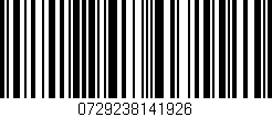 Código de barras (EAN, GTIN, SKU, ISBN): '0729238141926'