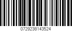 Código de barras (EAN, GTIN, SKU, ISBN): '0729238143524'