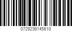 Código de barras (EAN, GTIN, SKU, ISBN): '0729238145610'