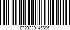 Código de barras (EAN, GTIN, SKU, ISBN): '0729238145696'