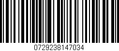 Código de barras (EAN, GTIN, SKU, ISBN): '0729238147034'