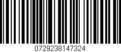 Código de barras (EAN, GTIN, SKU, ISBN): '0729238147324'