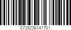 Código de barras (EAN, GTIN, SKU, ISBN): '0729238147751'