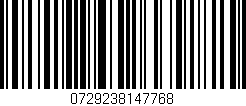 Código de barras (EAN, GTIN, SKU, ISBN): '0729238147768'