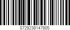 Código de barras (EAN, GTIN, SKU, ISBN): '0729238147805'