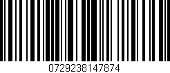 Código de barras (EAN, GTIN, SKU, ISBN): '0729238147874'