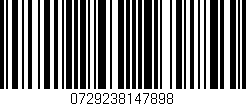 Código de barras (EAN, GTIN, SKU, ISBN): '0729238147898'