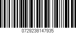 Código de barras (EAN, GTIN, SKU, ISBN): '0729238147935'