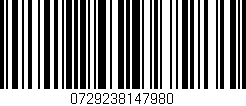 Código de barras (EAN, GTIN, SKU, ISBN): '0729238147980'