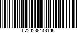 Código de barras (EAN, GTIN, SKU, ISBN): '0729238148109'