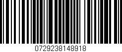 Código de barras (EAN, GTIN, SKU, ISBN): '0729238148918'