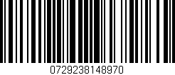 Código de barras (EAN, GTIN, SKU, ISBN): '0729238148970'