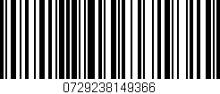 Código de barras (EAN, GTIN, SKU, ISBN): '0729238149366'