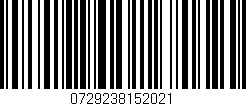 Código de barras (EAN, GTIN, SKU, ISBN): '0729238152021'