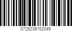 Código de barras (EAN, GTIN, SKU, ISBN): '0729238152045'