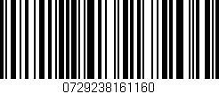 Código de barras (EAN, GTIN, SKU, ISBN): '0729238161160'