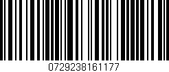 Código de barras (EAN, GTIN, SKU, ISBN): '0729238161177'