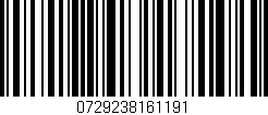 Código de barras (EAN, GTIN, SKU, ISBN): '0729238161191'
