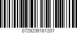 Código de barras (EAN, GTIN, SKU, ISBN): '0729238161207'