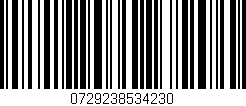 Código de barras (EAN, GTIN, SKU, ISBN): '0729238534230'