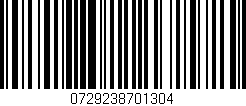 Código de barras (EAN, GTIN, SKU, ISBN): '0729238701304'