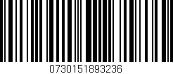 Código de barras (EAN, GTIN, SKU, ISBN): '0730151893236'