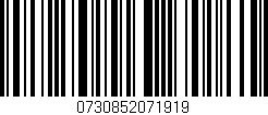 Código de barras (EAN, GTIN, SKU, ISBN): '0730852071919'