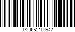 Código de barras (EAN, GTIN, SKU, ISBN): '0730852108547'
