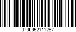Código de barras (EAN, GTIN, SKU, ISBN): '0730852111257'