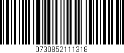 Código de barras (EAN, GTIN, SKU, ISBN): '0730852111318'