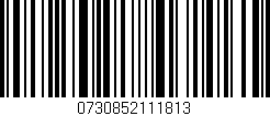 Código de barras (EAN, GTIN, SKU, ISBN): '0730852111813'