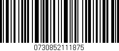 Código de barras (EAN, GTIN, SKU, ISBN): '0730852111875'