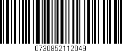 Código de barras (EAN, GTIN, SKU, ISBN): '0730852112049'