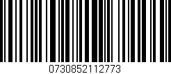 Código de barras (EAN, GTIN, SKU, ISBN): '0730852112773'