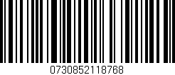 Código de barras (EAN, GTIN, SKU, ISBN): '0730852118768'
