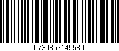 Código de barras (EAN, GTIN, SKU, ISBN): '0730852145580'